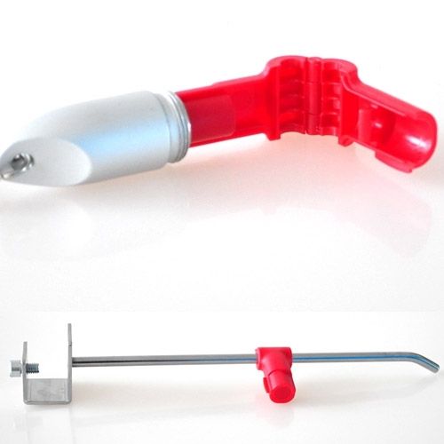 12 PCS Red ABS Display Hook / Security Lock Hook
