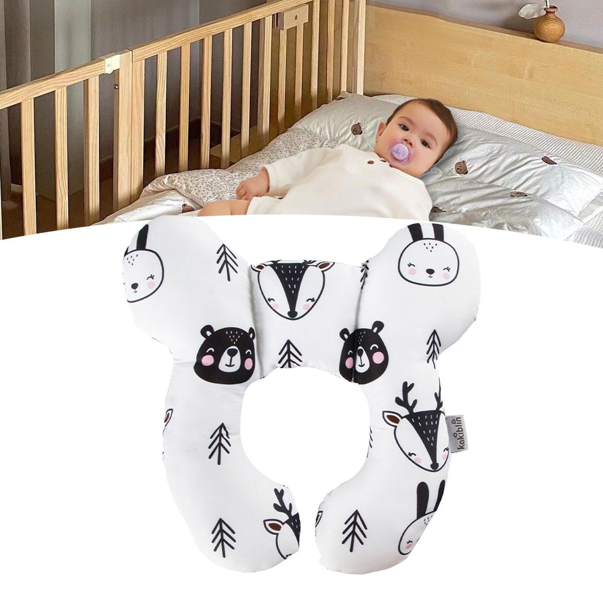 U Shaped Pillow Travel Car Seat Neck Support Bear