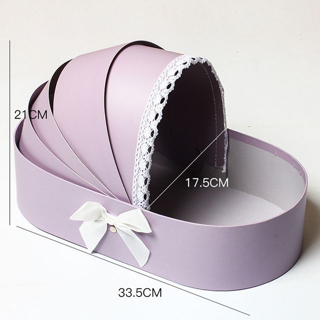 Cradle Lace Ribbon Flower Box