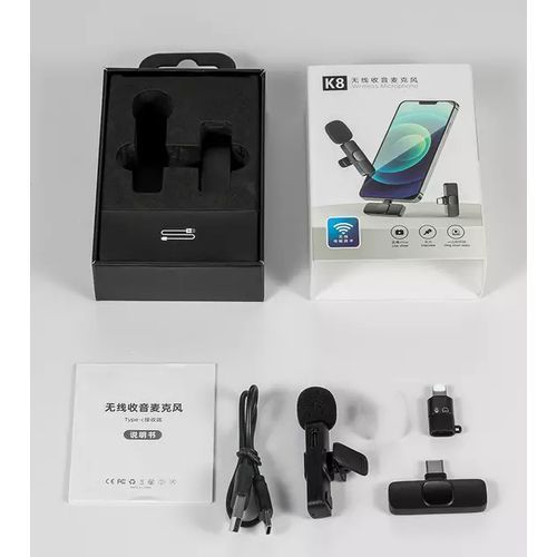 Wireless Lavalier Microphone For IPhone & Type C