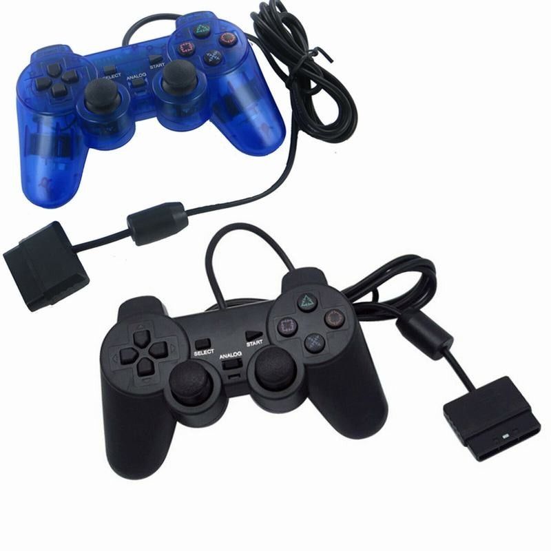 2020 Black Game Controller Twin Shock Joypad Pad For Sony PS2 Playstation 2 For WinXP/Win7/Win8/Win10 For Vista Black 03 Red