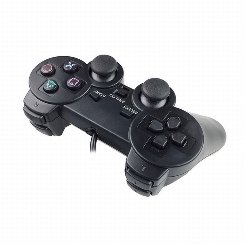 2020 Black Game Controller Twin Shock Joypad Pad For Sony PS2 Playstation 2 For WinXP/Win7/Win8/Win10 For Vista Black 03 Red