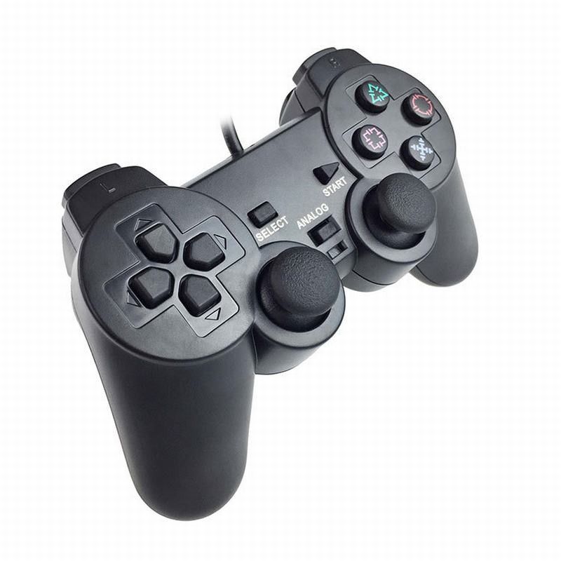 2020 Black Game Controller Twin Shock Joypad Pad For Sony PS2 Playstation 2 For WinXP/Win7/Win8/Win10 For Vista Black 03 Red