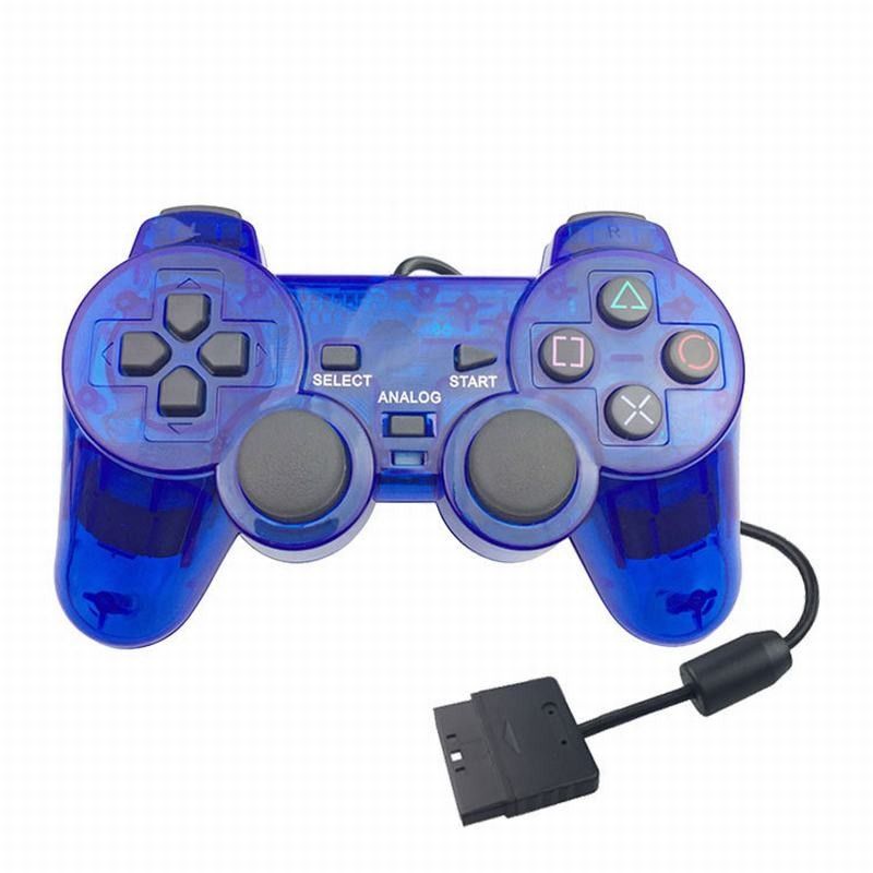 2020 Black Game Controller Twin Shock Joypad Pad For Sony PS2 Playstation 2 For WinXP/Win7/Win8/Win10 For Vista Black 03 Red