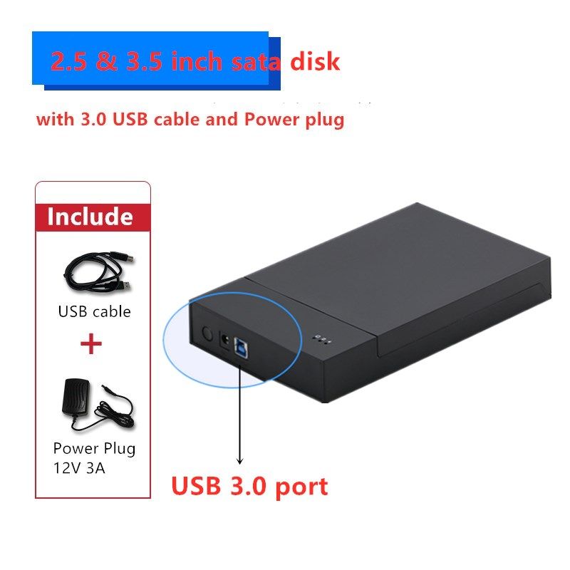Dual Bay Hdd Docking Station Clone Function Sata 2 Hd Case 3.5 2.5inch Usb3.0 5 Gbps 4TB Hard Disk Box HDD SSD Read Data Device
