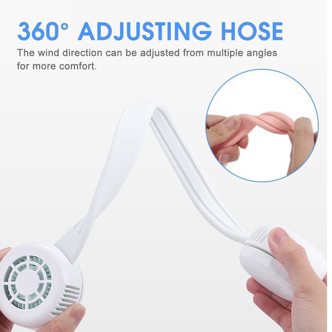 Mini Bladeless Fan Neck Fan Portable Neck Fan, Hand Free Per