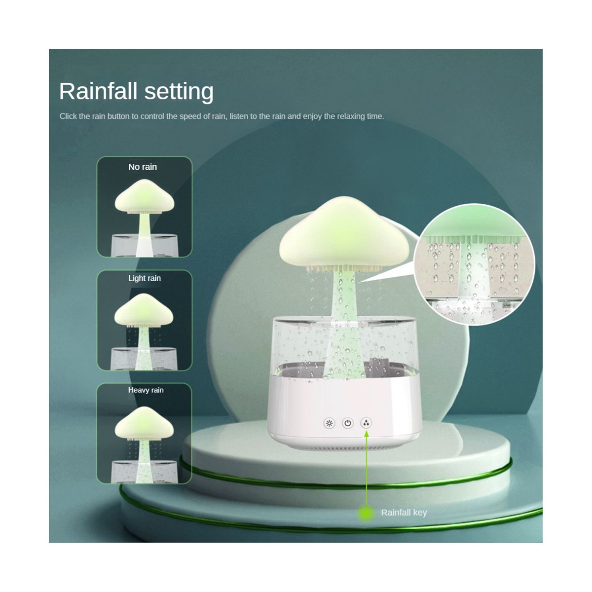 Rain Cloud Humidifier Ultrasonic Atomizer Aromatherapy