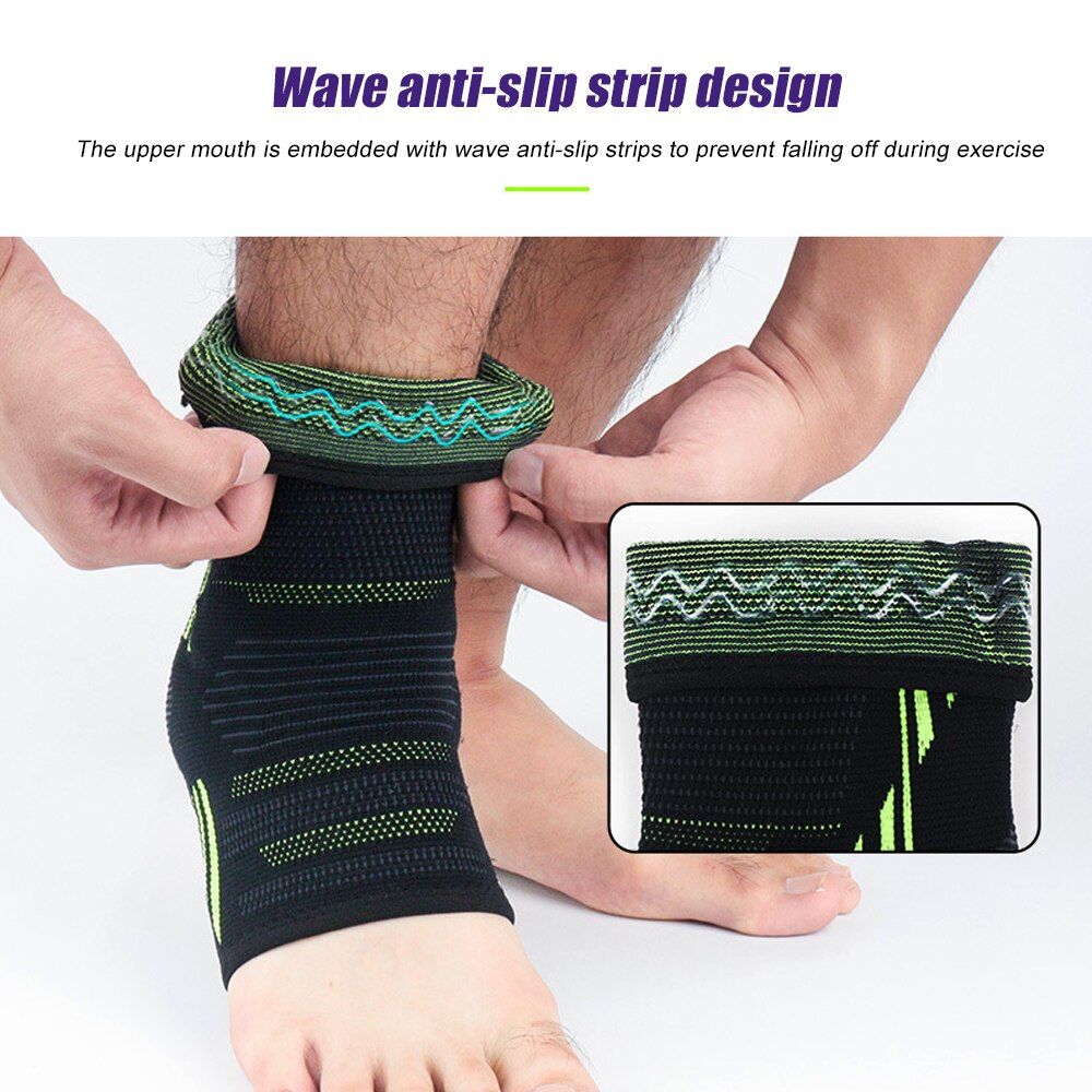 Top Ankle Support  Elasticity Free Adjustment Protection Foot Bandage & S Belt Achilles Tendon Retainer Foot Guard Gray XL