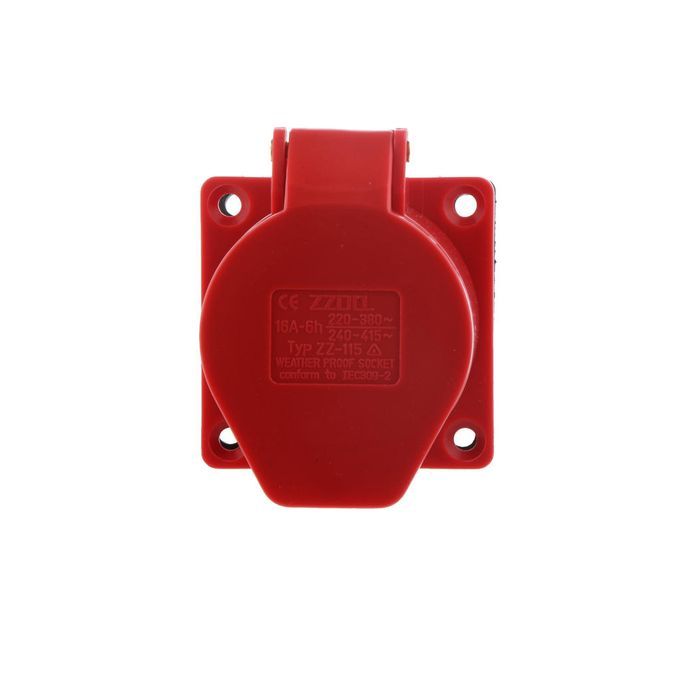 Panel Socket 5 Pin 3PNE 380V Industrial 3 Phase 16A Straight Plug