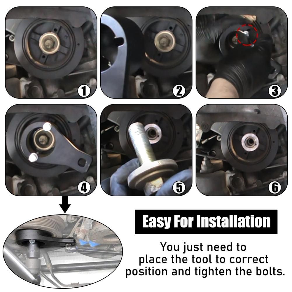 Harmonic Damper Pulley Holding Tool Crankshaft Crank Holder