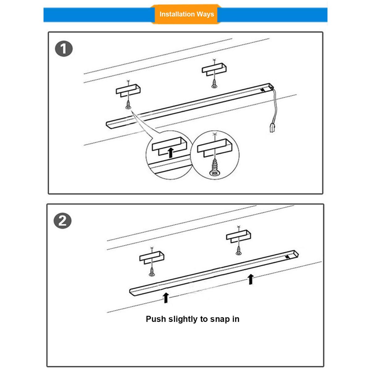 USB Touch Switch Light Bar Three-level Brightness Dimming Eye Protection Cabinet Wardrobe Desk Kitchen Lighting