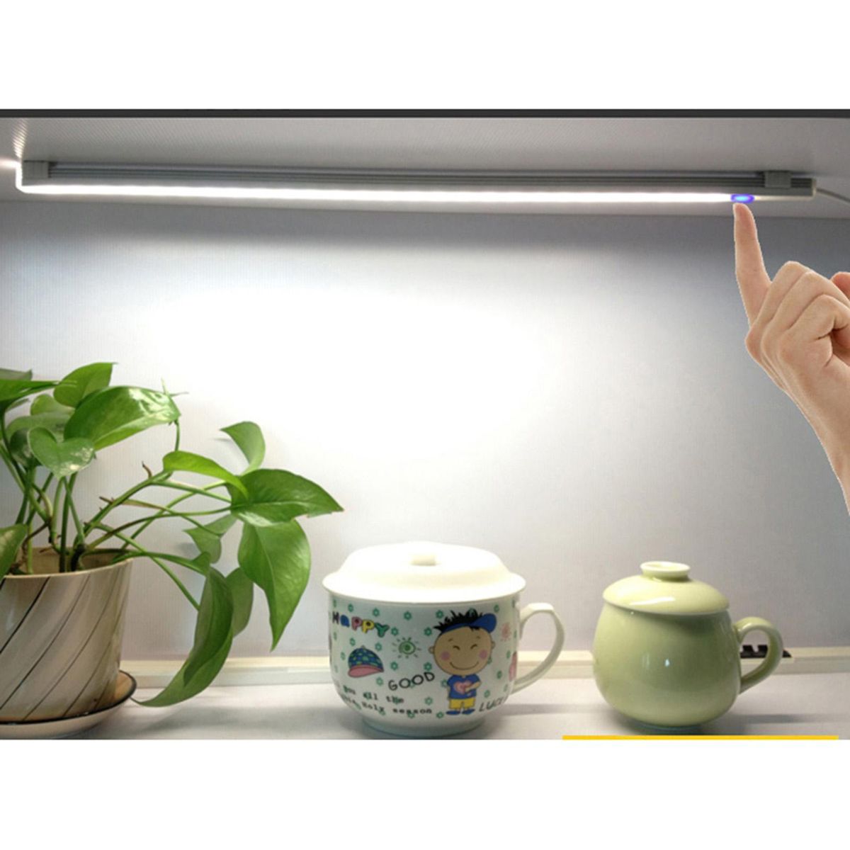 USB Touch Switch Light Bar Three-level Brightness Dimming Eye Protection Cabinet Wardrobe Desk Kitchen Lighting