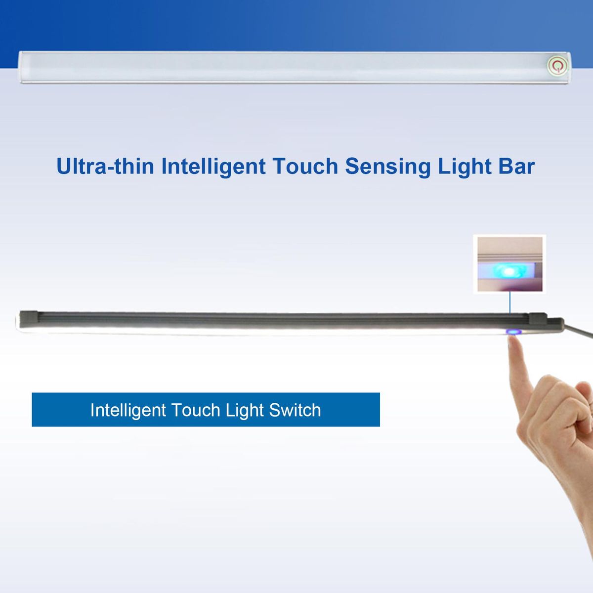USB Touch Switch Light Bar Three-level Brightness Dimming Eye Protection Cabinet Wardrobe Desk Kitchen Lighting