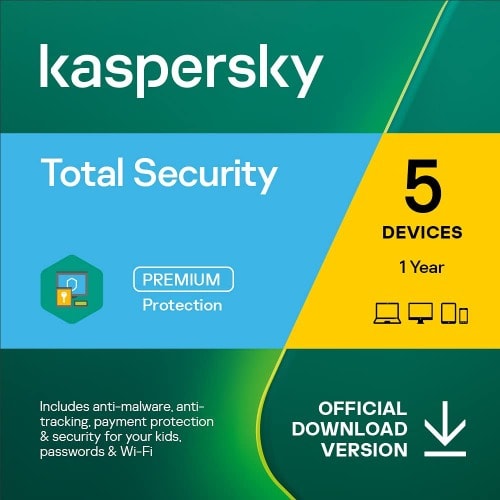 Total Security 2022 | 5 Devices | 1 Year | Pc/mac/android