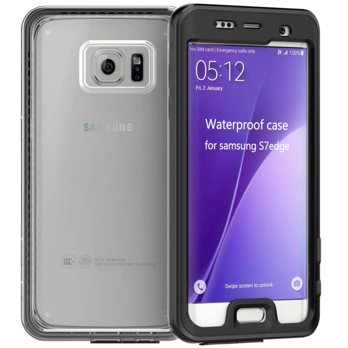 SK-804 Ultra Slim Waterproof Case For Samsung Galaxy S7 Edge Black