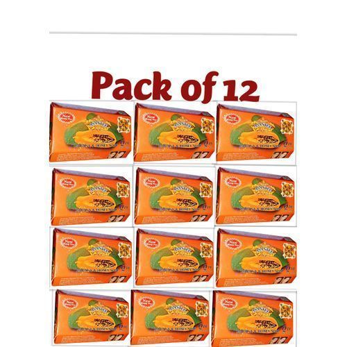 Papaya+Honey  Herbal Soap(x12)