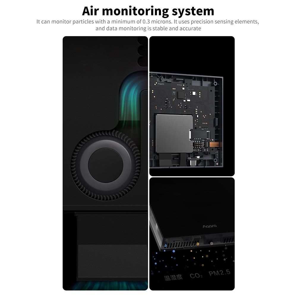 Aqara S1 Air Quality Monitor Panel Omni Directional Air CO2 PM2.5 Temperature Humidity Monitoring for Homekit Aqara Home App