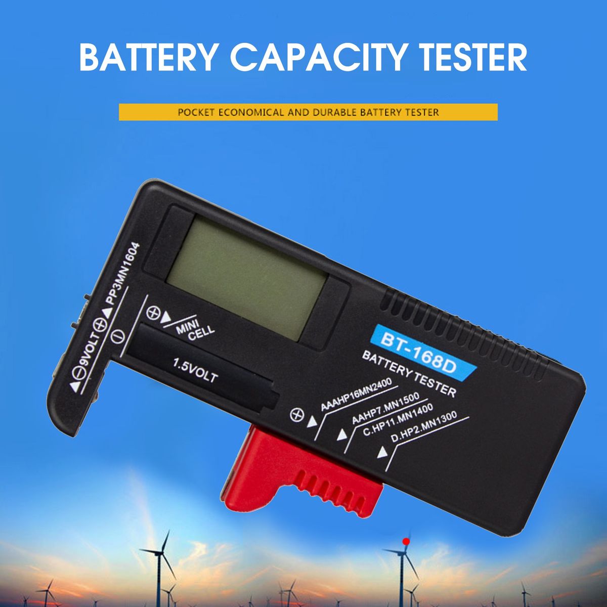 Small Battery Tester   Quick Testing Small Black