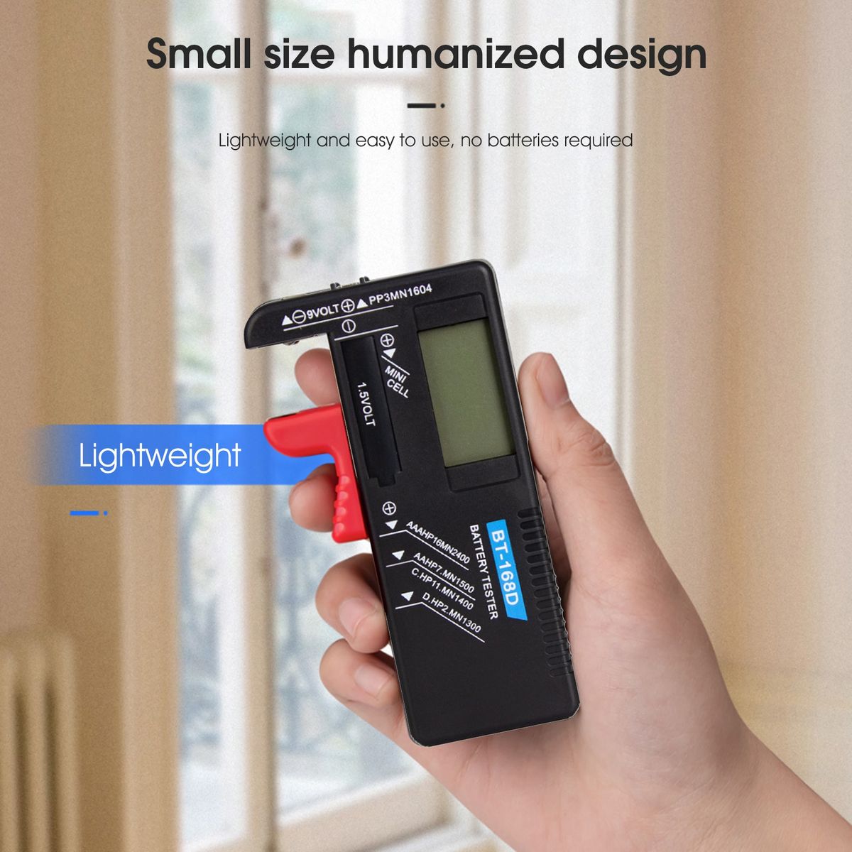 Small Battery Tester   Quick Testing Small Black