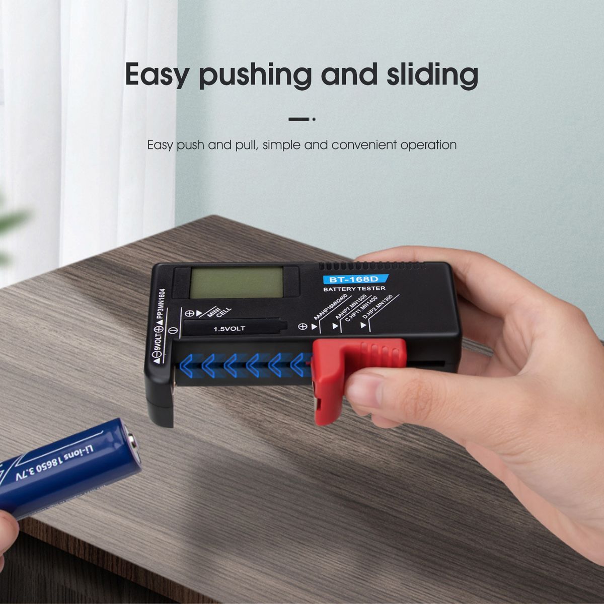 Small Battery Tester   Quick Testing Small Black