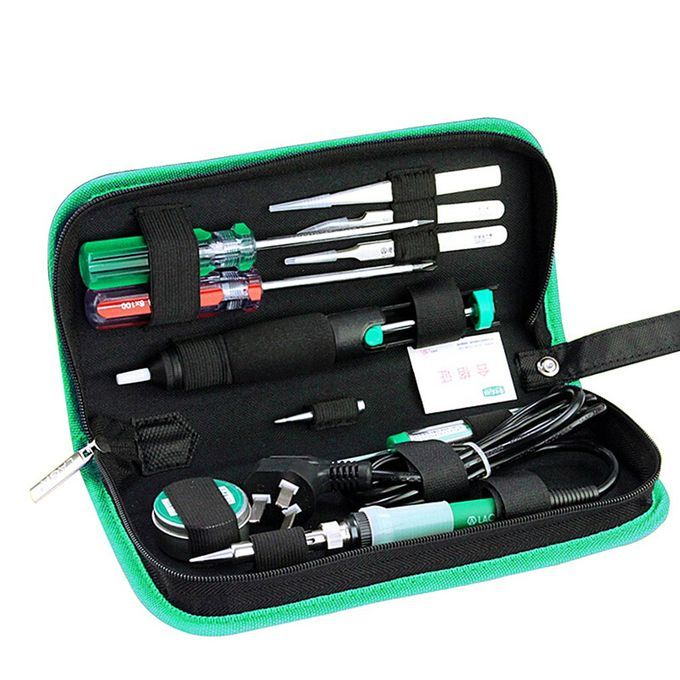 LA101312 12PCS Electric Soldering Iron Set With Screwdrivers Tweezers Tin Wire