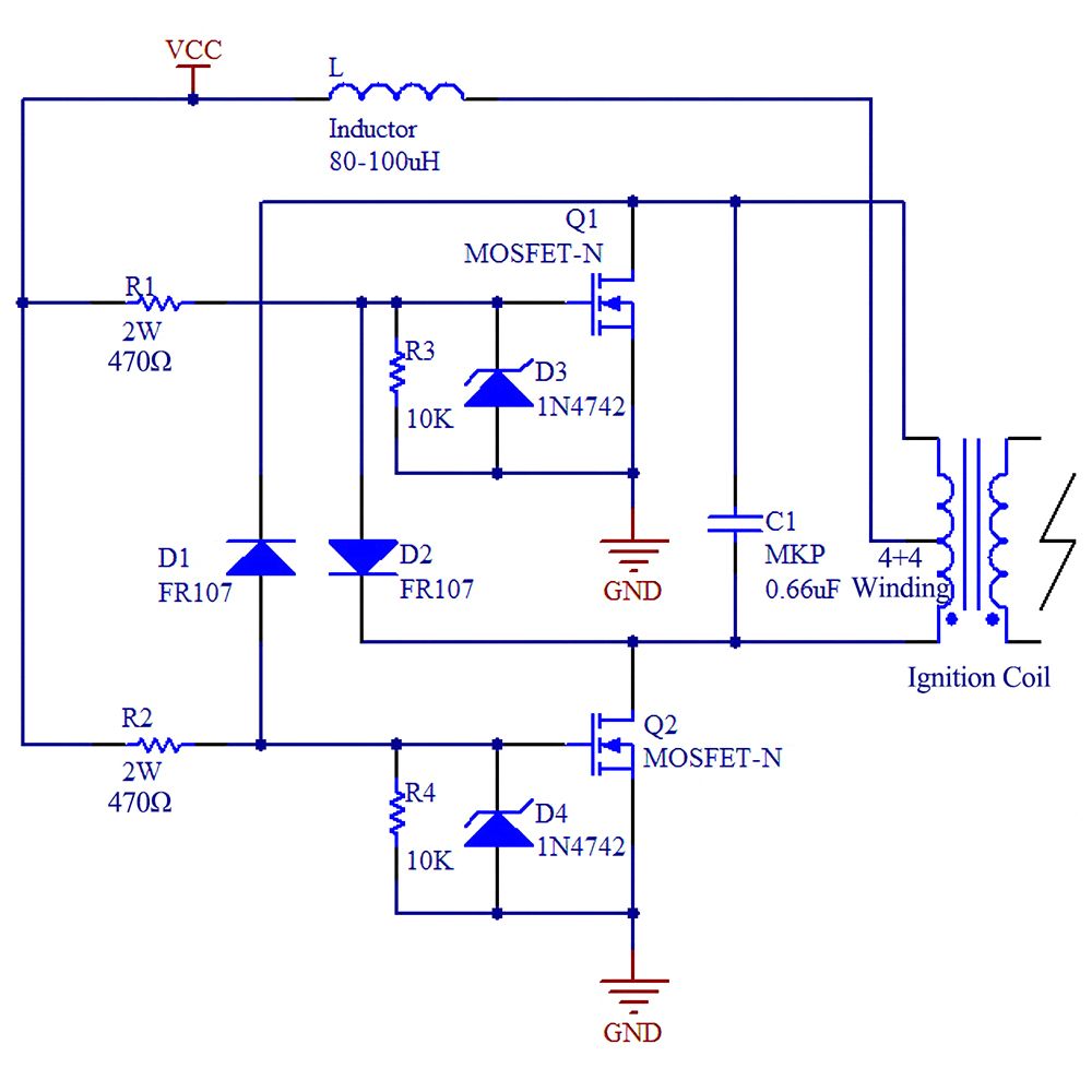 DC12-24V ZVS Coil Driver Board Flyback Driver Module With