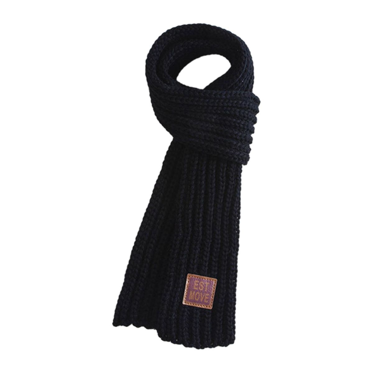 Baby Scarf Cozykidz Knitted Neck Wrap Soft Warm Winter for Babies Black