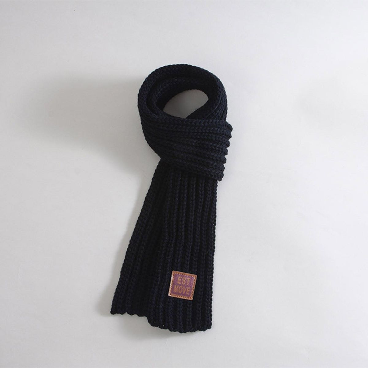 Baby Scarf Cozykidz Knitted Neck Wrap Soft Warm Winter for Babies Black