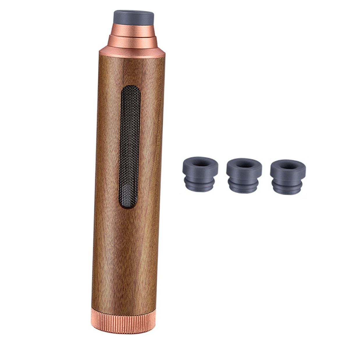 Portable Car  Walnut Ash Organizer  Gadget   Holder  Gold