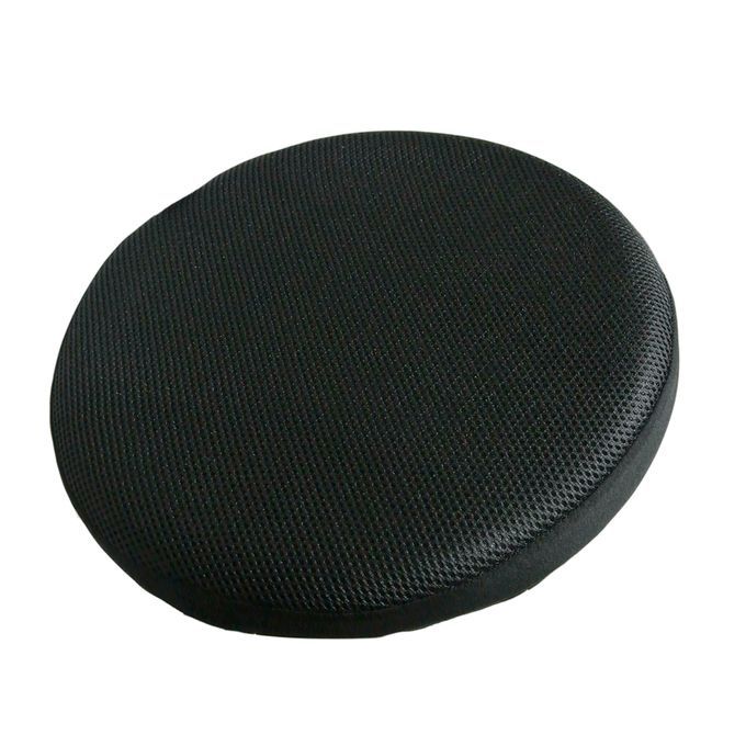 Black Bar Stool Covers Round Chair Seat Cover Sleeve Black 40cm