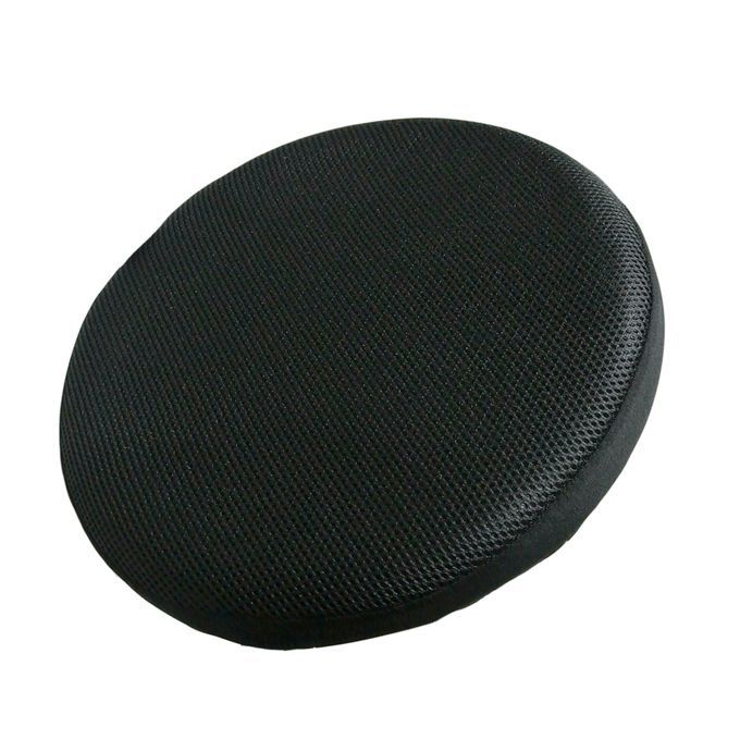 Black Bar Stool Covers Round Chair Seat Cover Sleeve Black 40cm