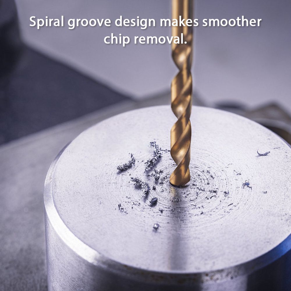 1.5mm-10mm Titanium Coated High-Speed Steel Drilling Bit Set