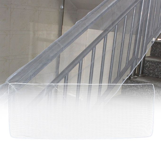 Baby Safety Rail Net Banister Stair Balcony Net For Indoor White 3M