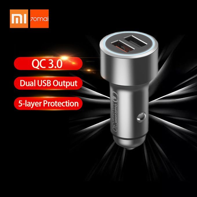 Xiaomi 70Mai Car Charger Quick Charge 3.0 Dual USB