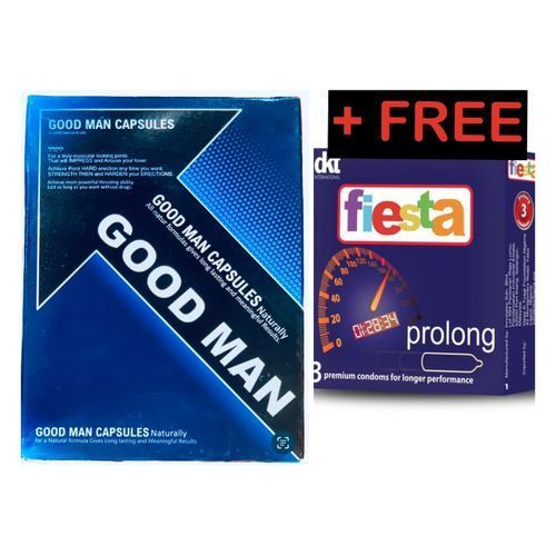 Good Man Natural Male Sex Supplement And Free FIESTA Condom