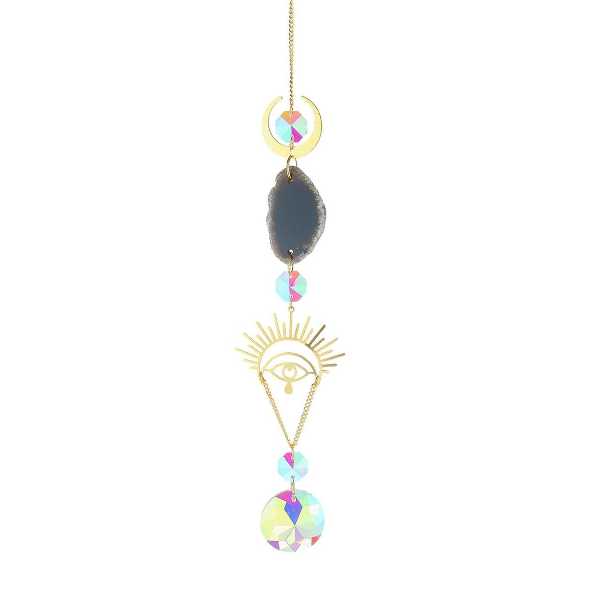 Prism Suncatcher Hanging Light Catcher Rainbow Maker Window Patio Ornament Black