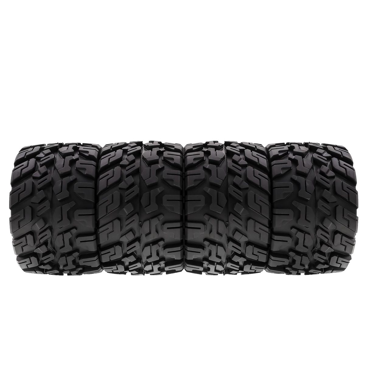 Remote Control Crawler Rubber Car Orange Tires 120*72*69mm 4pcs Replacement for Kyosho Hpi Trax4 Monster Mk2 Tamiya Axial 1/10 Remote Control Car Wheels