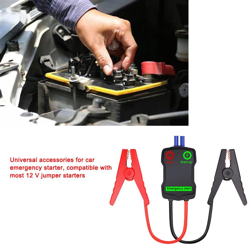 Car Jumper Boosters Cable Clip Emergency Car Battery Intelligent Alligator Clamps Red-Black Clips for 12 V Jump Starter