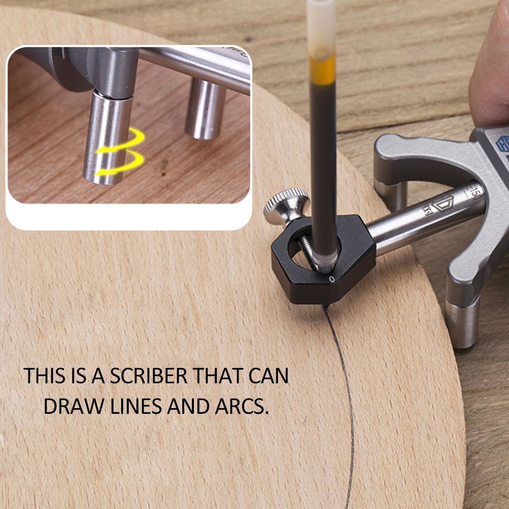 Woodworking Linear Arc Dual-purpose Scriber Parallel Line