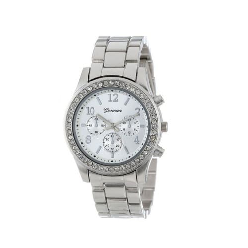 Women Chronograph Steel Watch - Silver