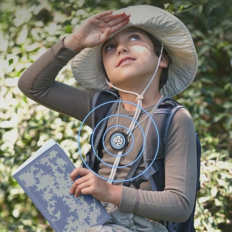 Children's Air Purifier Personal Wearable Mini Portable 100 Million Negative Ion Necklace Hanging Neck Purifier Black