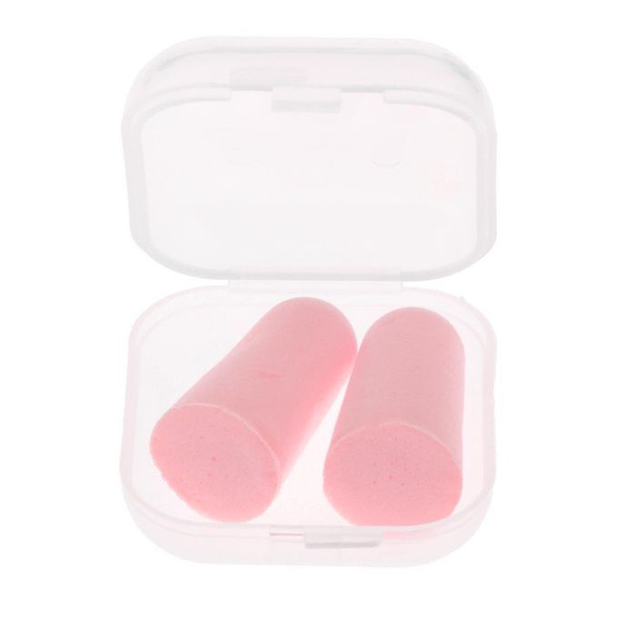 20 Pair Disposable Sponge Ear Plugs Sound Blocking Noise Light Pink