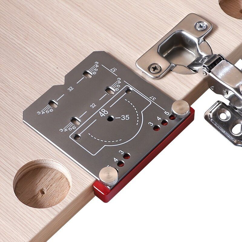 35mm Aluminum Alloy Hinge Jig Carpentry Tool For Concealed
