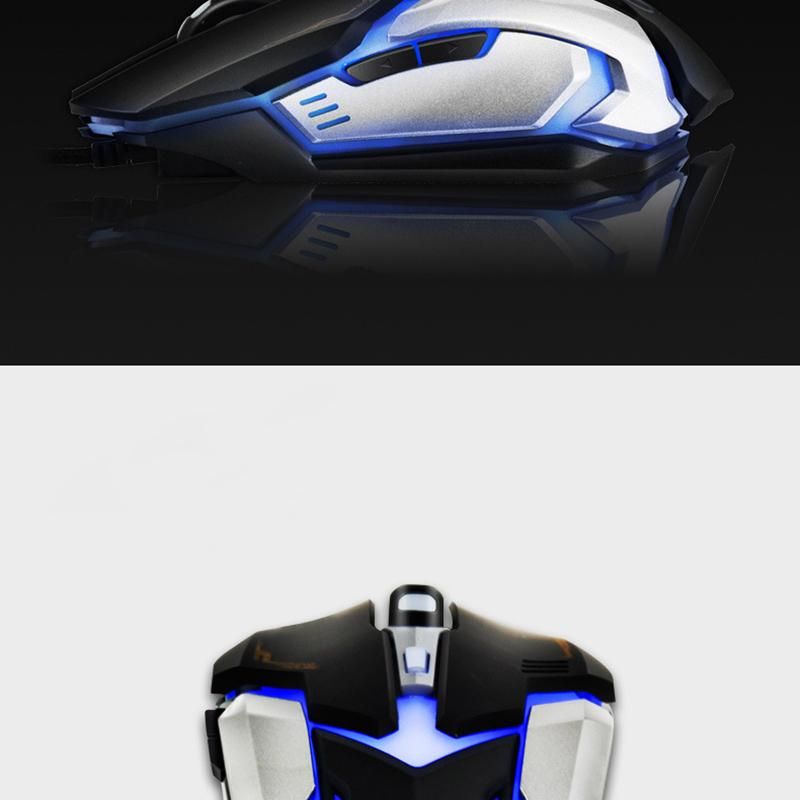 iMice Gaming Mouse Ergonomic Wired Mouse 6 Keys LED 2400 DPI Programmable Mouse Game Mice Silent Mouse with Backlight for PC Laptop