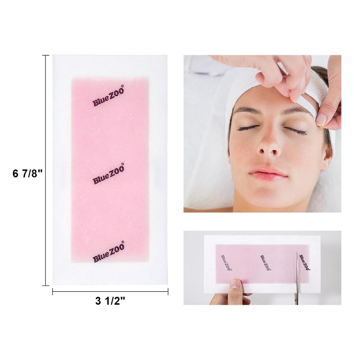 Brazilian Bikini 10 Strips Epilators For Face Legs - Peach Peach
