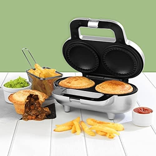Double Deep-fill Non-stick Twin Pie Machine - Xl Electric Mincer - 900w