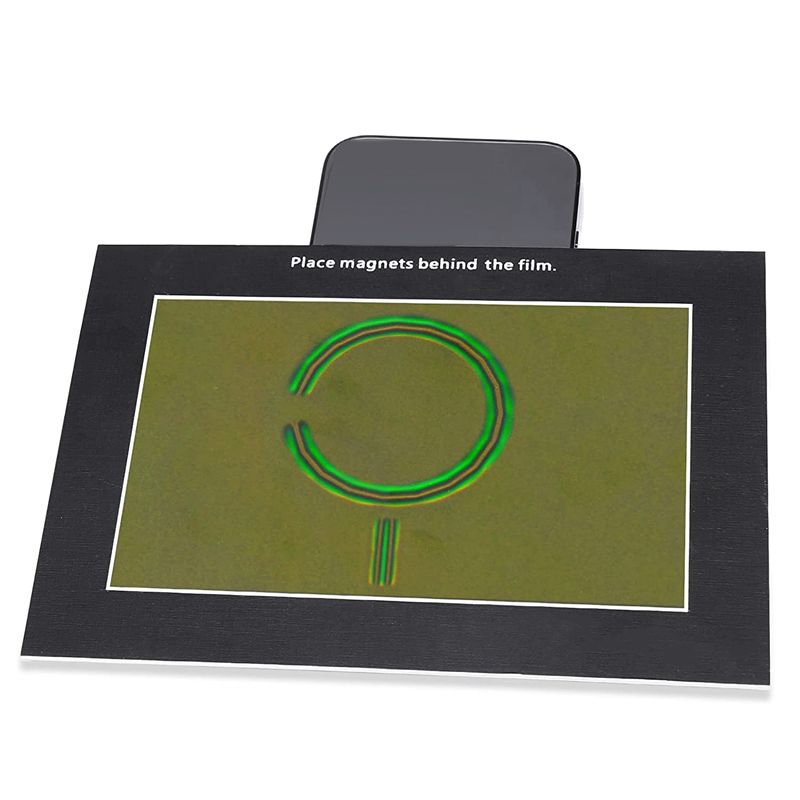 Magnetic Field Observation Film 4X6 Inch  Reusable Magnetic Observation Film  Magnetic Flux Display Sheet