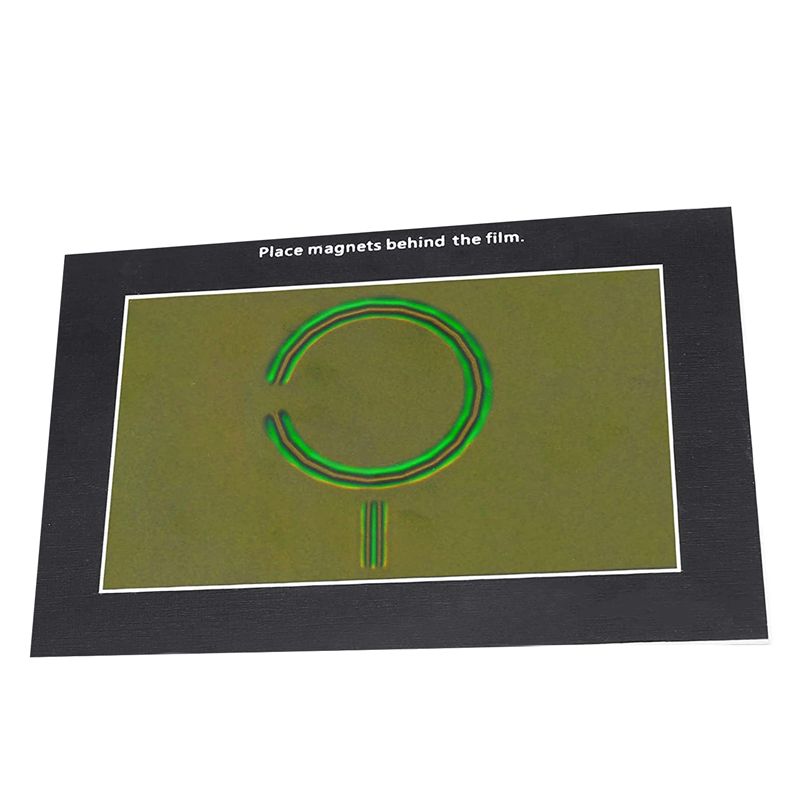 Magnetic Field Observation Film 4X6 Inch  Reusable Magnetic Observation Film  Magnetic Flux Display Sheet