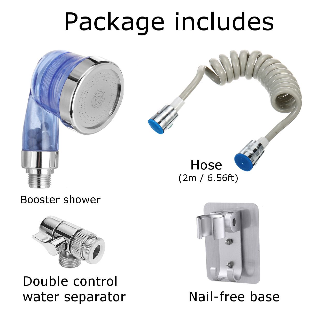 Bathroom Sink Faucet Sprayer Set Tap External Shower Sprinkle Kit W/ Filter For Hair Washing Pet Bath Toilet Sprayersil