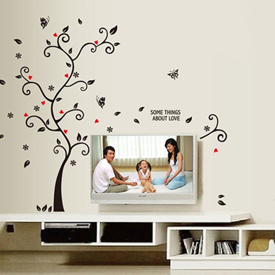 Modern Family Photo Frame Tree Removable Wall Decal Art-
